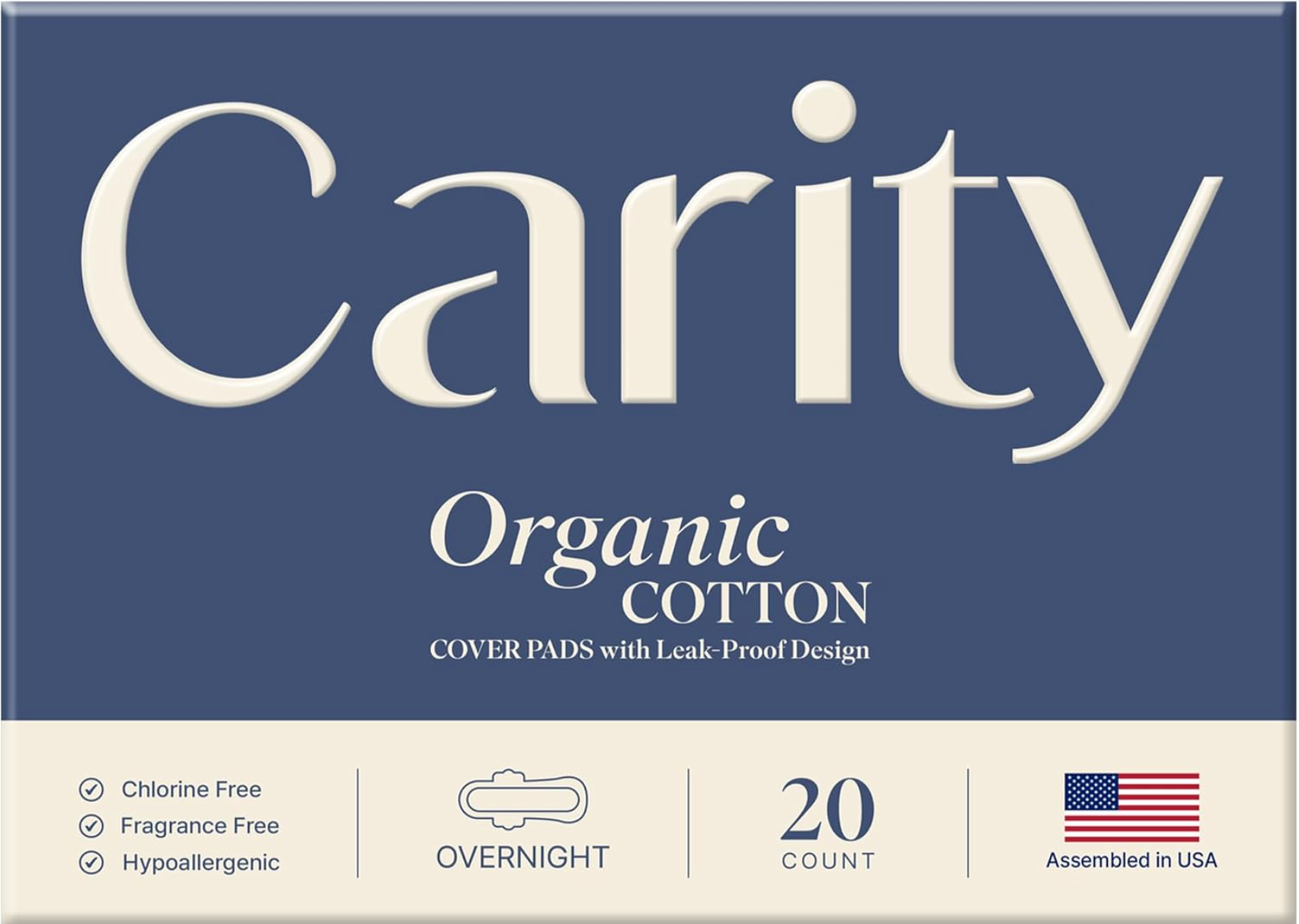 Carity Organic Cotton Overnight Pad