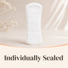 Organic Cotton Cover Panty Liners, Long Length