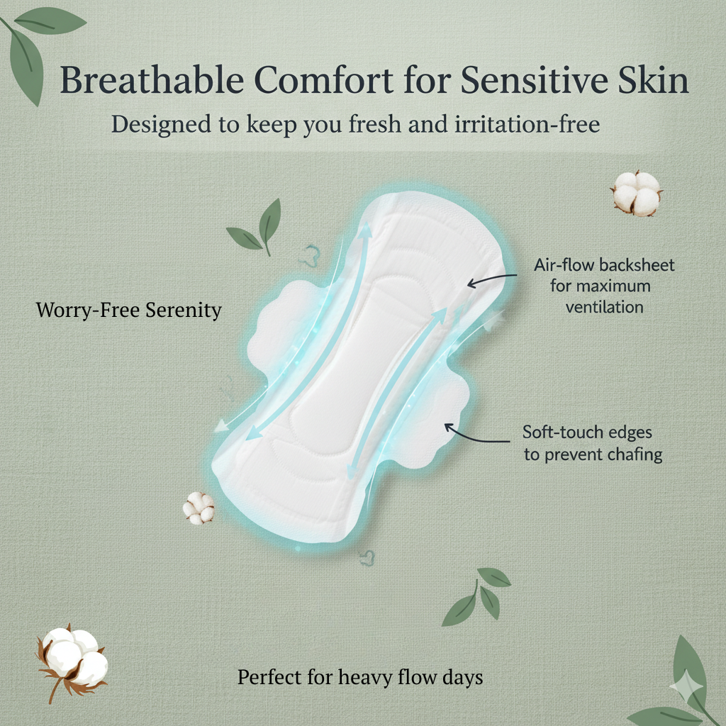 Regular Organic Cotton Ultra Thin Pad with Wings