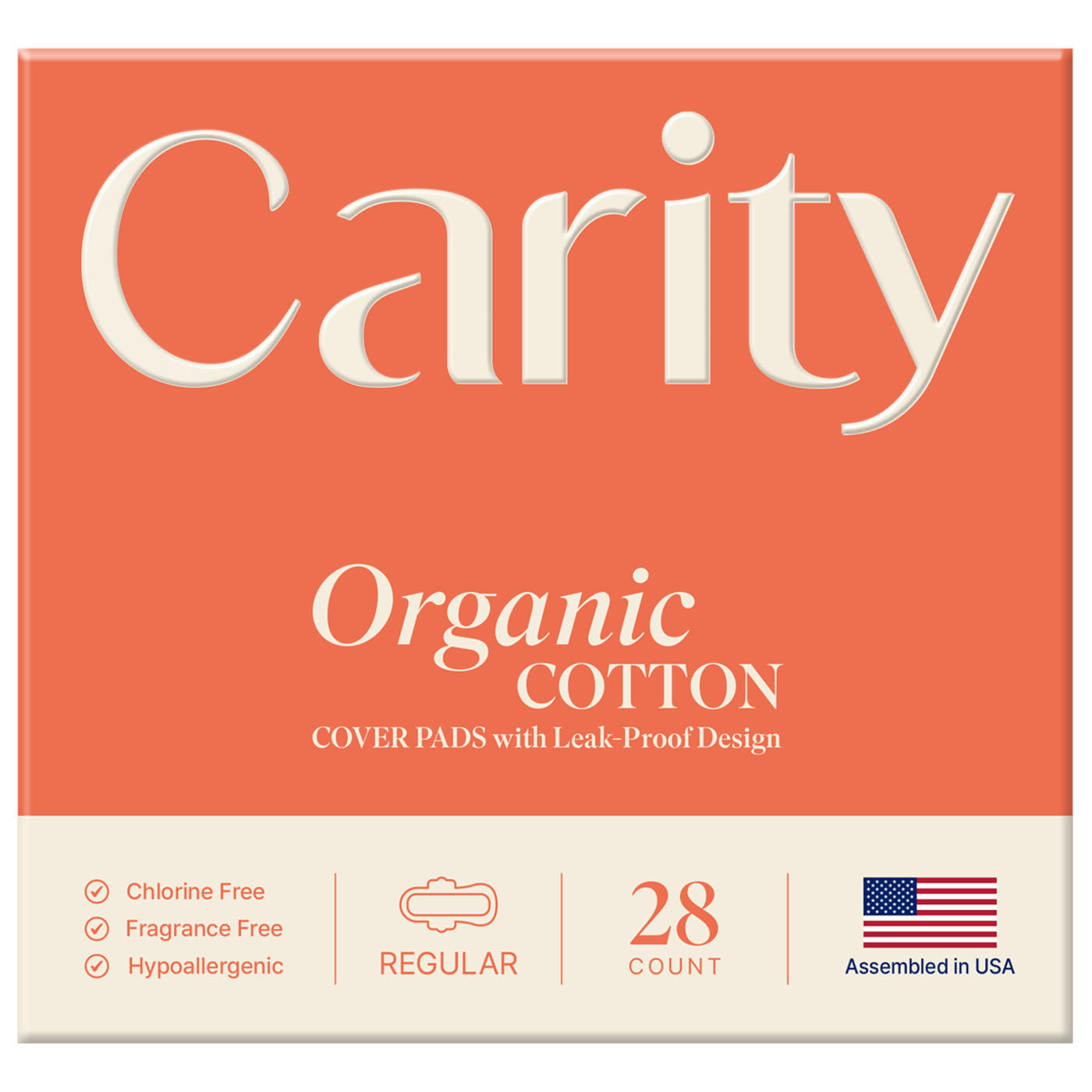 Regular Organic Cotton Ultra Thin Pad with Wings
