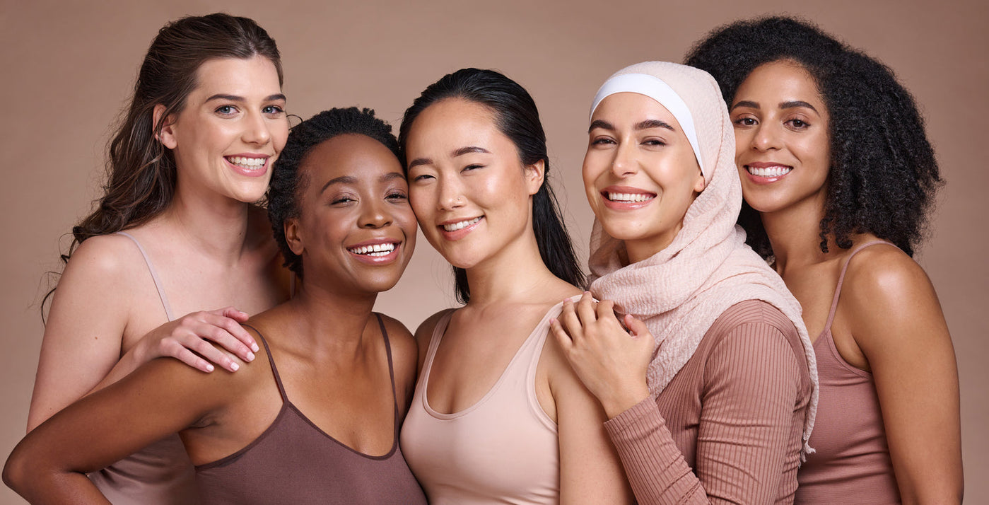 Five women representing Carity care for all women