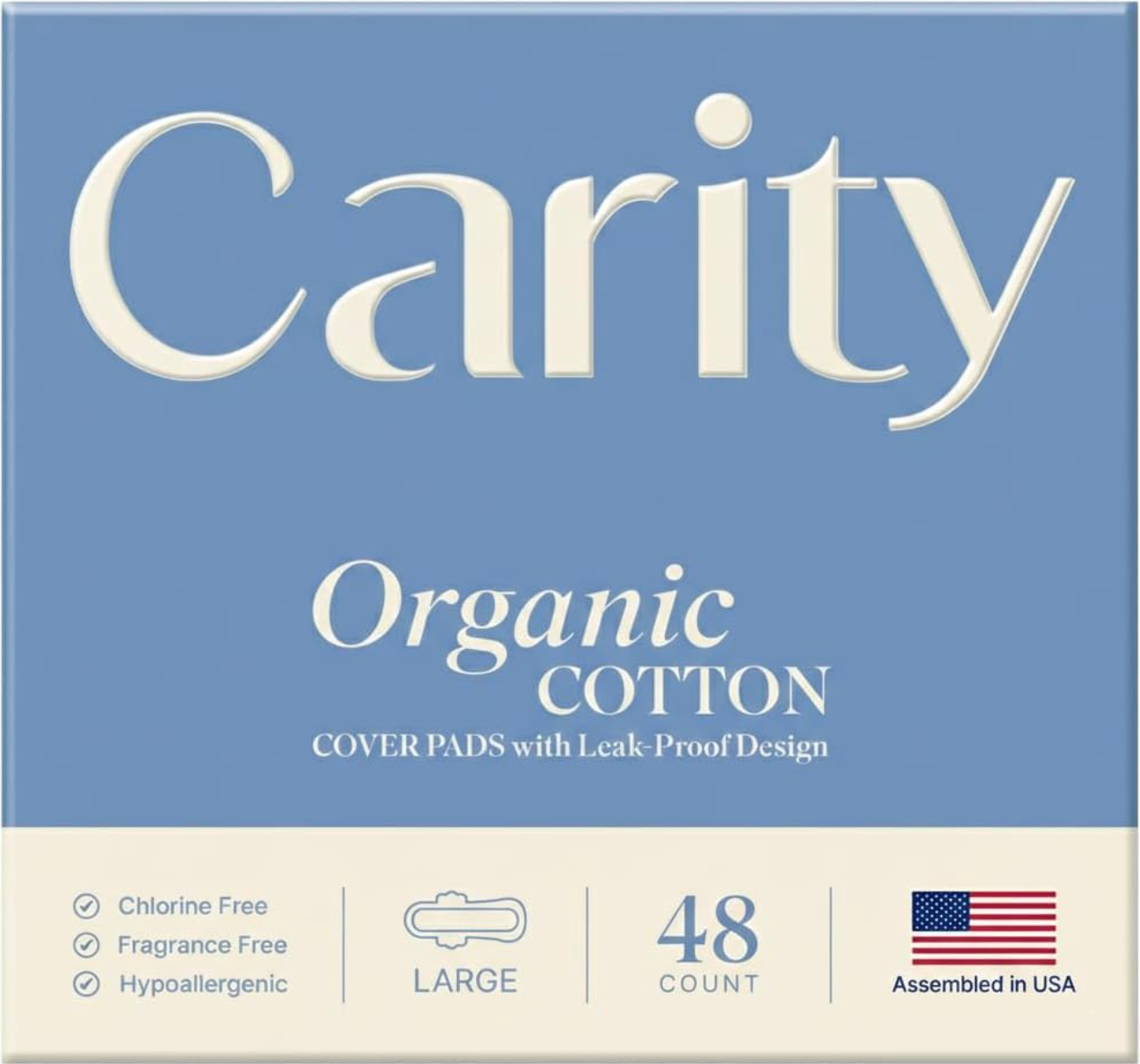 Carity Organic Cotton Large Pad